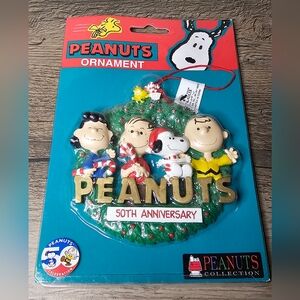 Kurt Adler Peanuts Snoopy & Friends 50Th Anniversary Christmas Ornament New